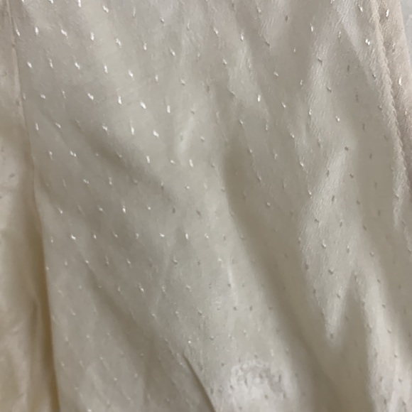 Urban Outfitters Cream Deep V Peasant Blouse Size M - Picture 3 of 6